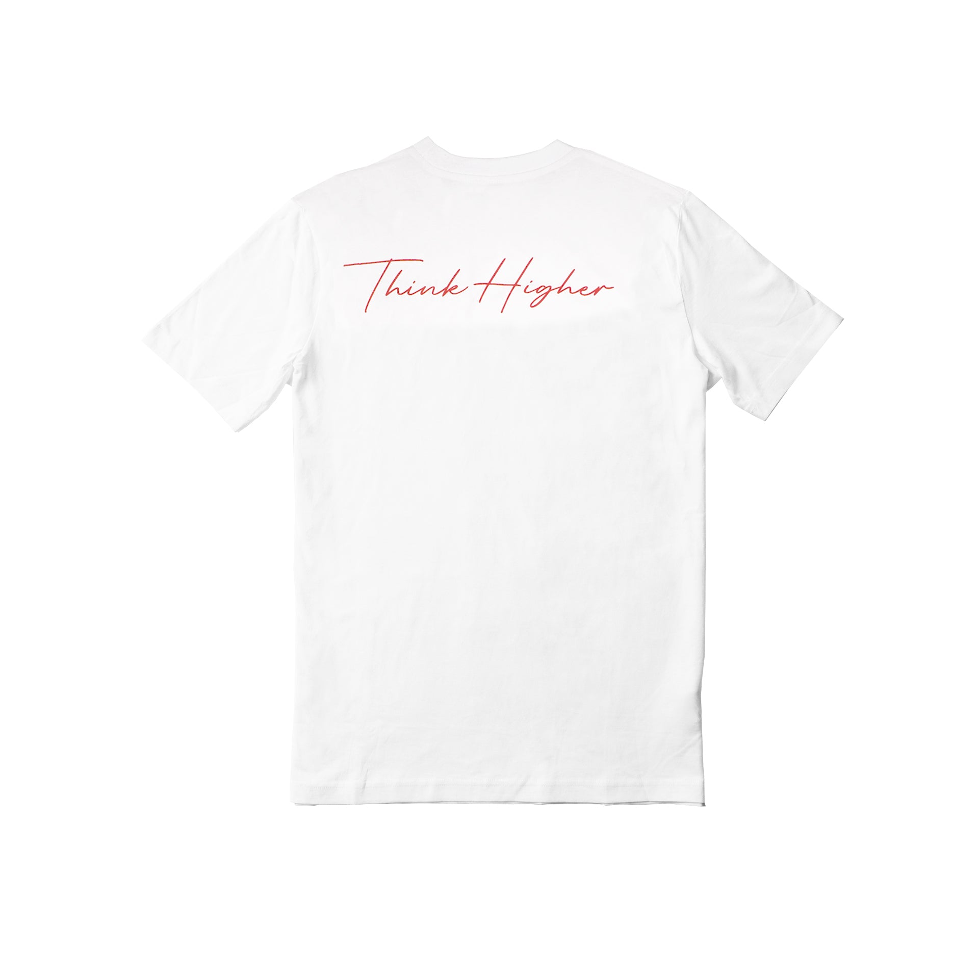T-shirt - 'Think Higher' - Red